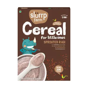 Slurrp Farm Sprouted Ragi Powder |100% Natural Ragi Flour/Nachni Flour/Ragi Satva/Kodra/Taidalu/Kezhvaragu/Finger Millet Flour| No Milk No Sugar No Salt | 250g