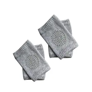 SAFE-O-KID- Pack of 2- Crawling Baby Toddler Infant Anti-Slip Elbow and Knee Pads/Guards-Grey