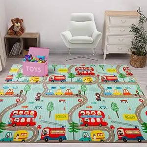 LuvLap Cityscape Double Sided Water Proof Baby Play Mat MulticolorReversible Play mats for Kids Baby Carpetfor Crawling Baby Extra Large Size 6'5" x 4'10" (195.5cmx147cm) 0.3" (0.8cm) Thick