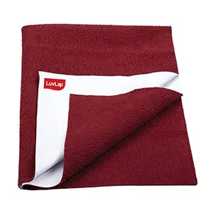 LuvLap Instadry Extra Absorbent Sheet Maroon 0-9m+ Small 50x70cm (Pack of 1)