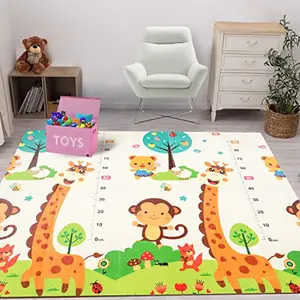 LuvLap Number Zoo Double Sided Water Proof Baby Play Mat Play mats for Kids Large Size Baby Carpet Play mat for Crawling Baby (Extra Large Size)