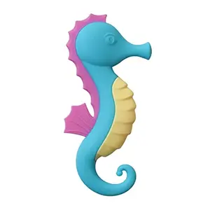 Luv Lap Sea Horse Baby Teether Teething Toy for Infants and Babies 100% Food Grade Silicone Multicolor