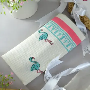 Masu Living Blue Flamingo Bath Towel | Quick Dry Super Absorbent