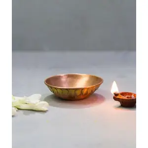 Isha Life Handcrafted Copper Bowl - Small