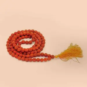 Authentic Isha Panchamukhi (five-faced) Rudraksha Mala. Consecrated at Dhyanalinga. Your cocoon of energy (8 mm)