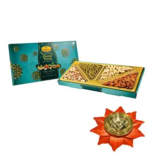 Haldiram's Nagpur Classic Relish Dry Fruits Gift Box with Medium Diya