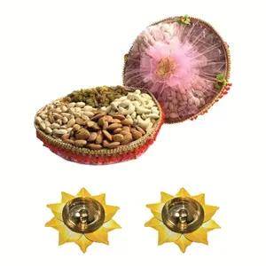 Haldiram's Nagpur Dry Fruit Tokani (800g) with 2 Small Diya