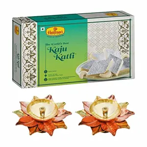 Haldiram's Nagpur Kaju Katli (250g with 2 Small Diya)+ Free Diwali Greeting