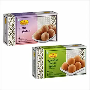 Haldiram's Nagpur Atta Ladoo with Roasted Chana (Pack of 2) 250 gm Each