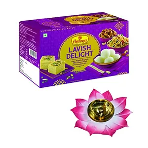 Haldiram's Nagpur Lavish Delight Diwali Gift Box with Medium Diya + Free Diwali Greeting