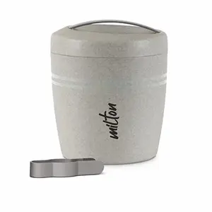 Milton Polar Ice Storage Pail with Tong 1.5 litres Marble Grey | PU Insulated | BPA Free | Food Grade | Ice Storage Bucket