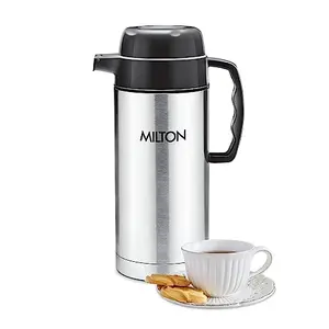 Milton Dura 1500 Stainless Steel Tuff Insulated Jug 1500 ml Black | Leak Proof | Food Grade | PU Insulated | Hot & Cold