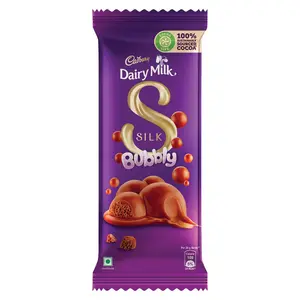 Cadbury Dairy Milk Silk Bubbly Chocolate Bar 120 g (Pack of 2) Promo Pack