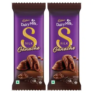 Cadbury Dairy Milk Silk Ganache Chocolate Bar 146 g (Pack of 2)