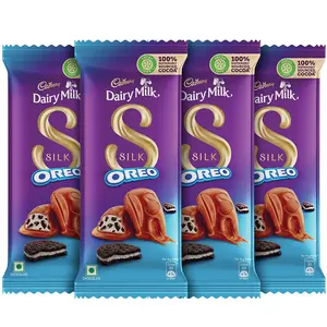 Cadbury Dairy Milk Silk Oreo Chocolate Bar 130 g - Pack of 4