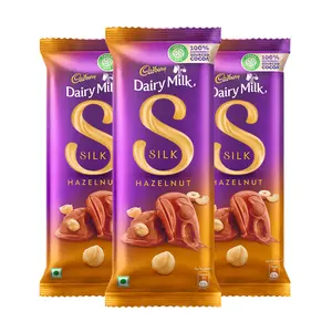 Cadbury Dairy Milk Silk Hazelnut Chocolate Bar 143 g (Pack of 3)