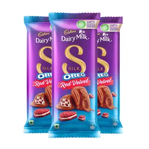 Cadbury Dairy Milk Silk Oreo Red Velvet 130 g (Pack of 3)