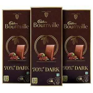 Cadbury Bournville Rich Cocoa 70% Dark Chocolate Bar 3 x 80 g