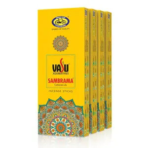 Cycle Pure Vasu Sambrama Agarbatti for Special Occasions Festivals and Celebrations - Pack of 4