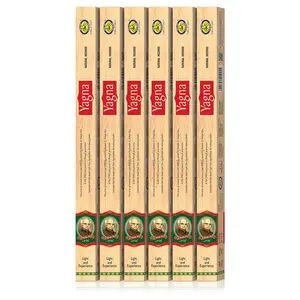 Cycle Pure Yagna Masala 19 Inch Long Agarbatti with Sandal Floral Fragrance - Pack of 6