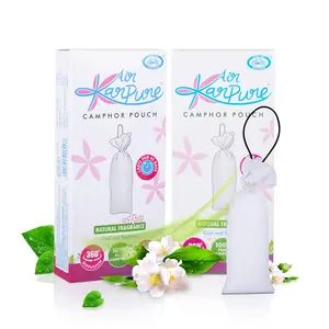 Cycle Pure Karpure 100% Pure Camphor Pouch Combo: Enjoy The Fragrance Diffusion of a Camphor Cone in a Smart Pouch. Air Freshener for Cars Wardrobes Bookshelves Homes & Offices. Lasts up to 45 Days