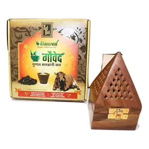 Festive Vibes Combo Pack Oflobandani & Guggal Sambrani with Resin Benzoin Fragrances Dhoop Cups for Puja Fragrance Incense Stick Holders/Burner Home Puja Room Decor Office Decor Home Fragrance