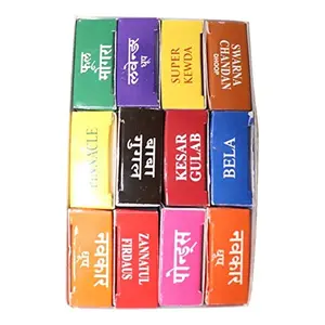 Festive Vibes Incense Dhoop Sticks 12 Flavour Box with Dhoop Stand Holder in The Box/Dhoop Sticks for Home/Puja Room Fragrance/Dhop Sticks for Meditation Use/Dhoop Batti/Agarbatti for Pooja