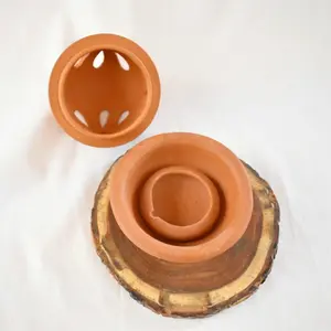 Festive Vibes -Terracotta Diya | Diya for Puja | Decorative Diya | Earthenware/Clay Diya with Cover (2)