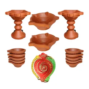 Diya for Karthika Deepam | Diya Set for Karthigai Deepam | Clay Diya | Terracotta Diya lamp | Handmade Diya for Deepam | Karthikai Deepam | Diya Set Pack of