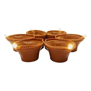 Festive Vibes Water Sensor LED Diya | No Oil | No Electricity| Eco-Friendly | Cost-Effective | Easy to Use (6)