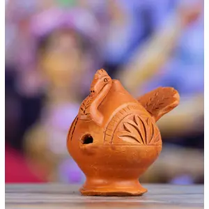 Festive Vibes Handcrafted Terracotta Peacock Magic Diya for Pooja Decor Festive Decor Diwali Decor Home Decor