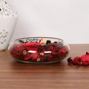 Festive Vibes Splendid Glass Spring Urli Bowl for Home Decoration - Urli Bowl for Home Decor