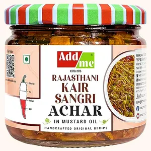 Add Me Authentic Marwari Chatpata Tenti Kair sangri Pickle panchkuta 300g Glass Jar | Rajasthani ker sangari Delicacy Pickles