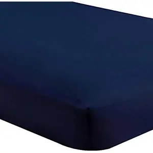 Amouve Fitted Supersoft Premium Brushed Cotton 300TC Bedsheets - Navy