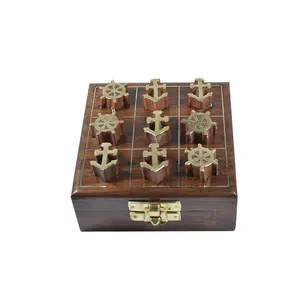 Silkrute Handcrafted Wooden Tic Tac Toe