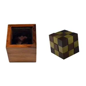 Silkrute Handcrafted Wooden Puzzle - Set of 2