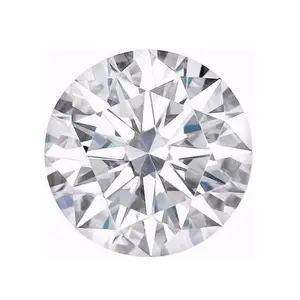 Saasvi Jewels Certified Moissanite Round shape Diamond D color gemstone VVS1 Clarity