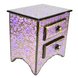 Silkrute Handcrafted Paper Mache Box with 2 Drawers