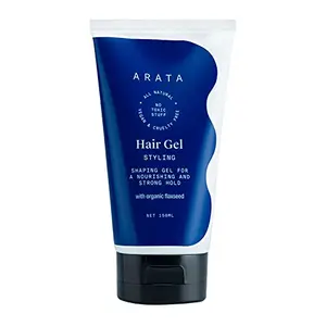 Arata Styling Hair Gel (150 ML) | Enhances Curl Pattern | Tames Flyaways | Strong Hold | Creates Slicked-Back Looks in Straight Hair | Texture and Control to Short Hair