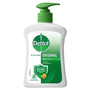 Dettol Liquid  Dispenser Bottle Pump - Original - 200ml | Germ Defence Formula | 10x Better Germ Protection