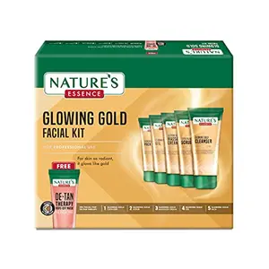NATURES ESSENCE Glowing Gold Facial Kit 500g +100ml