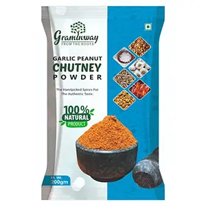 GRAMINWAY - FROM THE ROOTS Garlic Peanut Chutney Powder 200 gm (Pack of 1)