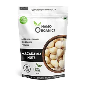 Namo Organics - Raw Macadamia Nuts - 100 Gm - Unsalted| All-Natural itive-Free Healthy Snack (100 Gm)