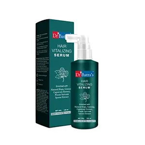 Dr Batra's Hair Vitalizing Serum Enriched with essential vitamins Ginseng Capsicum s Irritability Healthy scalp & Radiant look Safe Tricologists recommended (125ml)