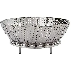 Champriti Stainless Steel Steamer Basket for steam Vegetable/momos/Potatoes 9" (23cm)