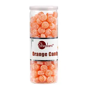 Shadani Orange Candy | Eatable | Food | Flavoured Candy | Vegetarian | Can | 230g