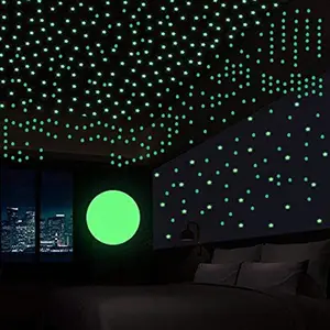 DreamKraft Vinyl Glow In The Dark Wall Stickers 9.44 x 11.81 x 0.39 inches Green3S1M
