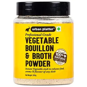 Urban Platter Vegetable Bouillon and Broth Powder 200g [ Anytime Convenience | Prepares Quickly | Vibrant Flavours | Ideal seasoning and condiment]