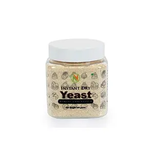 NatureVit Instant Dry Yeast Powder 200g | Active Dry Yeast for Baking Bread Cake Pizza & Wines