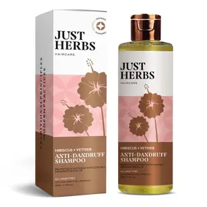 Just Herbs Ayurvedic Anti-Dandruff Shampoo For Strong & Bouncy Hair For Men & Women- Sls & - 200 ml